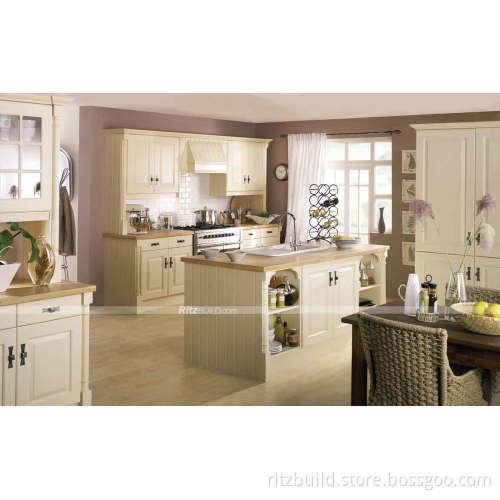 Kitchen Cabinet Model 2014 Hot-Selling Perfect Edging and Door Surface Cherry Solid Wood Kitchen Cabinet